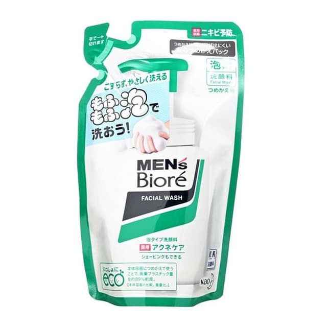 Men's Biore Foam Facial Wash, Acne Care