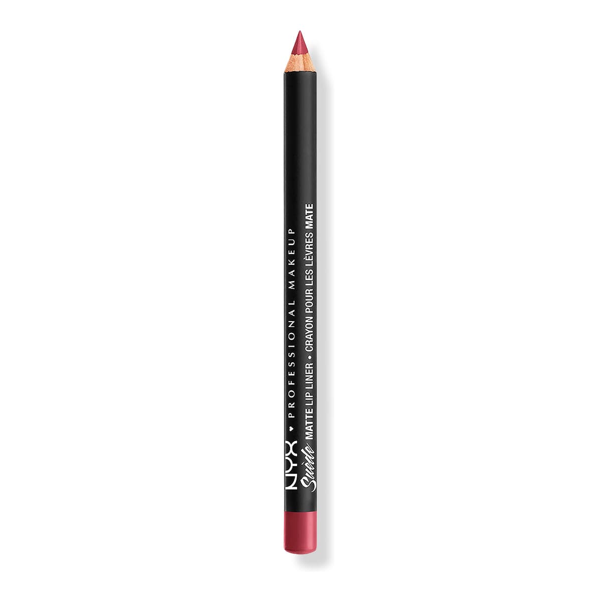 Suede Matte Lip Liner Velvet Soft Vegan Lip Pencil, Cherry Skies