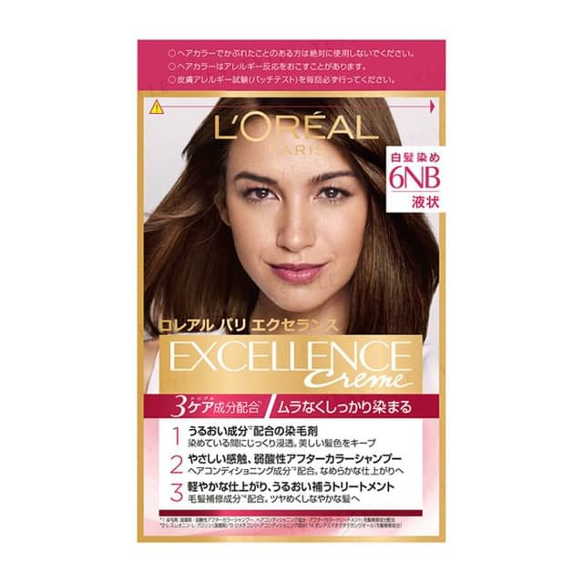 Excellence Creme Hair Color 6NB Slightly Bright Natural Chestnut