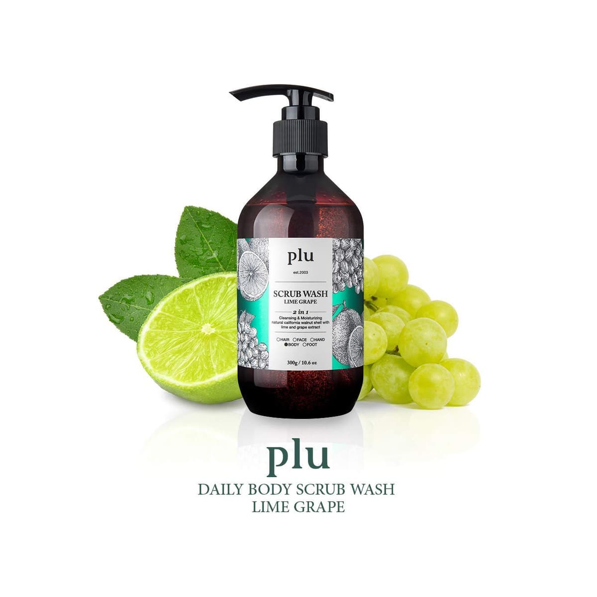Scrub Wash Lime Green Grape