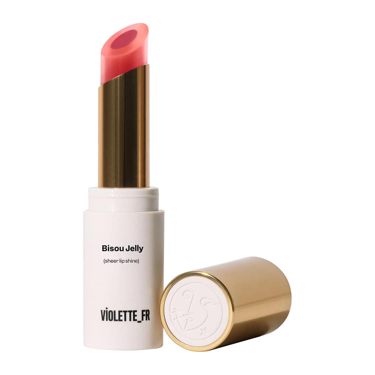BISOU JELLY Sheer Shine Hydrating Lipstick, Bonbon à la Rose