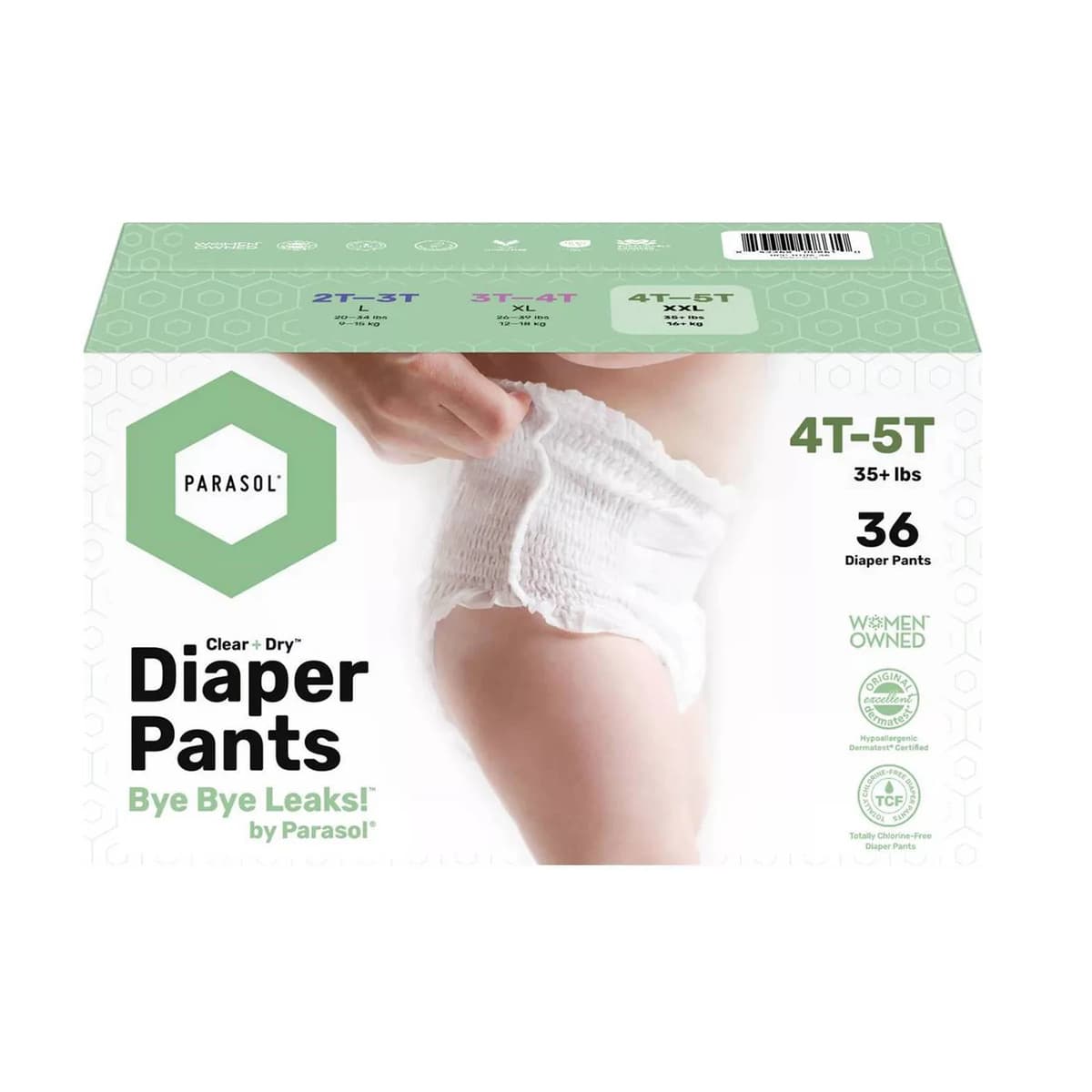 Chlorine-Free Diaper Pants with RashShield Protection - 4T-5T