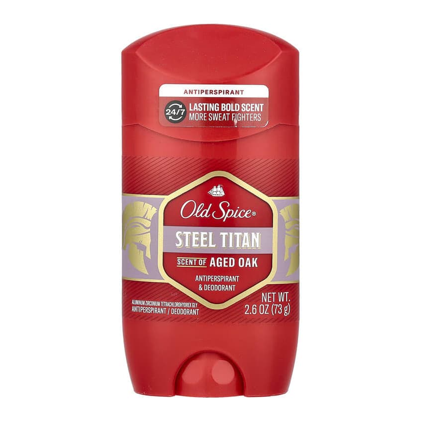 Steel Titan Antiperspirant & Deodorant, Aged Oak