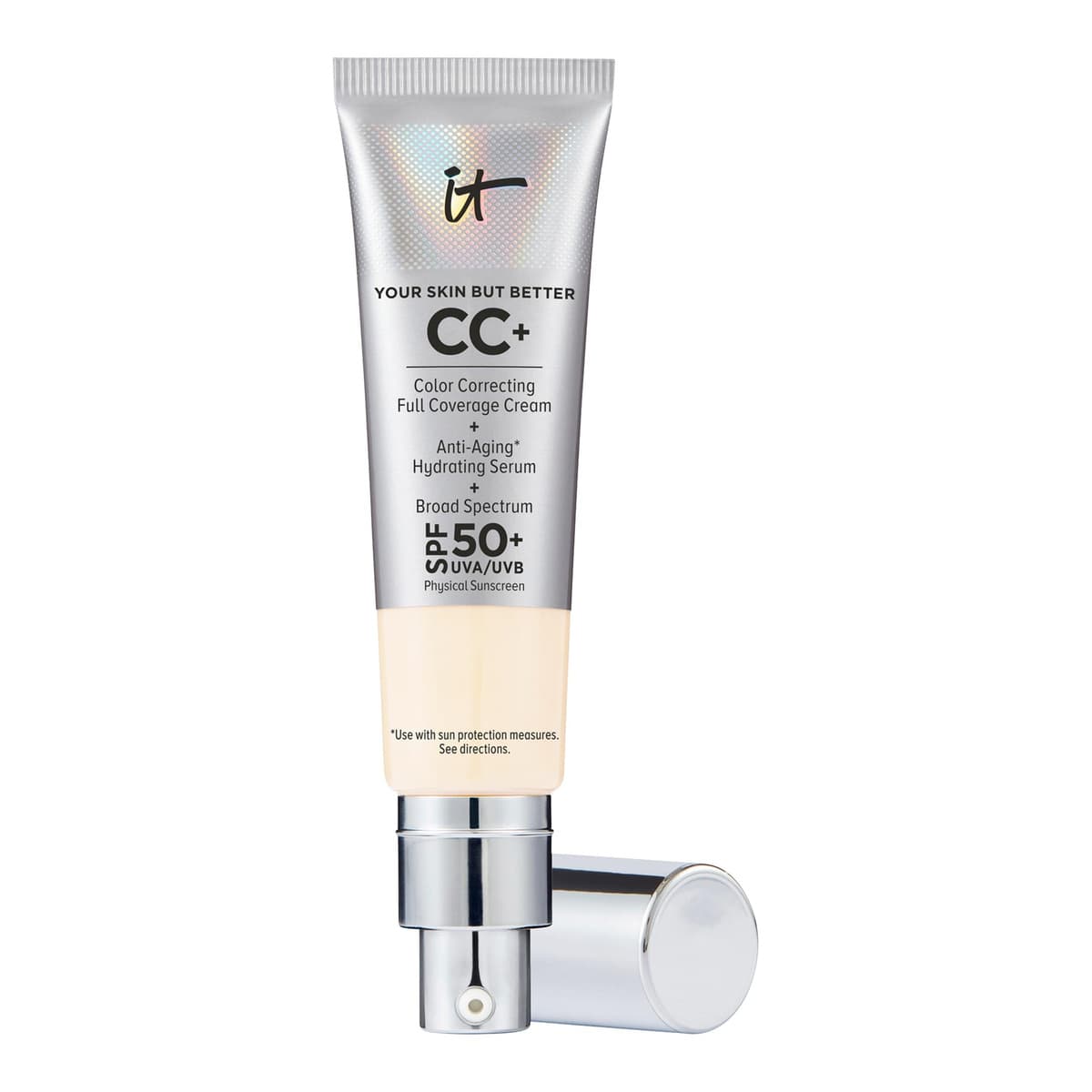 CC+ Cream Full Coverage Color Correcting Foundation with SPF 50+, Fair Ivory