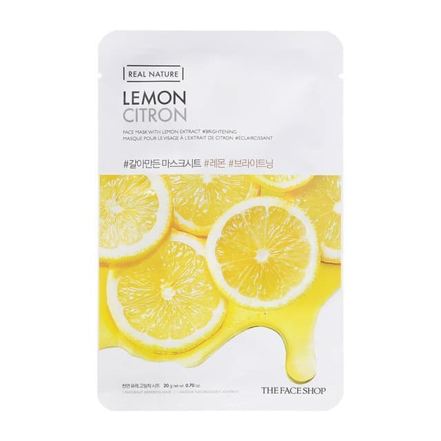 Real Nature Face Mask 1pc, Lemon