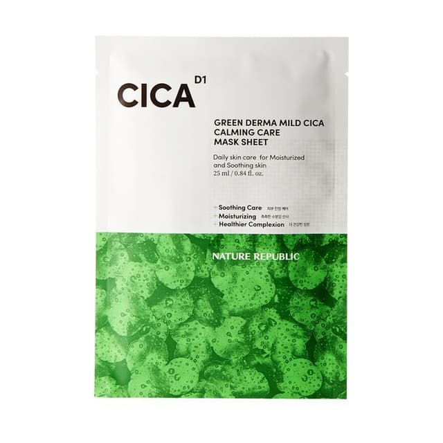 Green Derma Mild Cica Calming Care Mask Sheet
