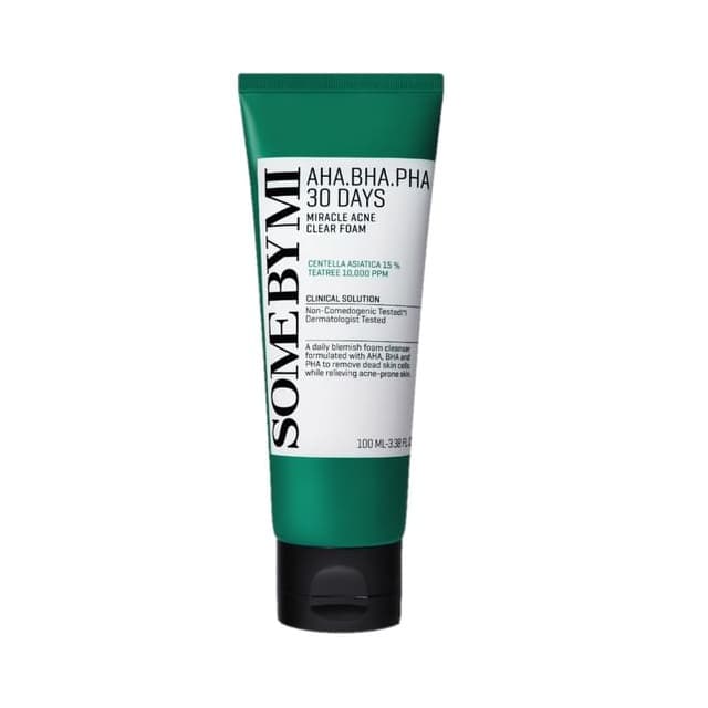 AHA,BHA,PHA 30 Days Miracle Acne Clear Foam
