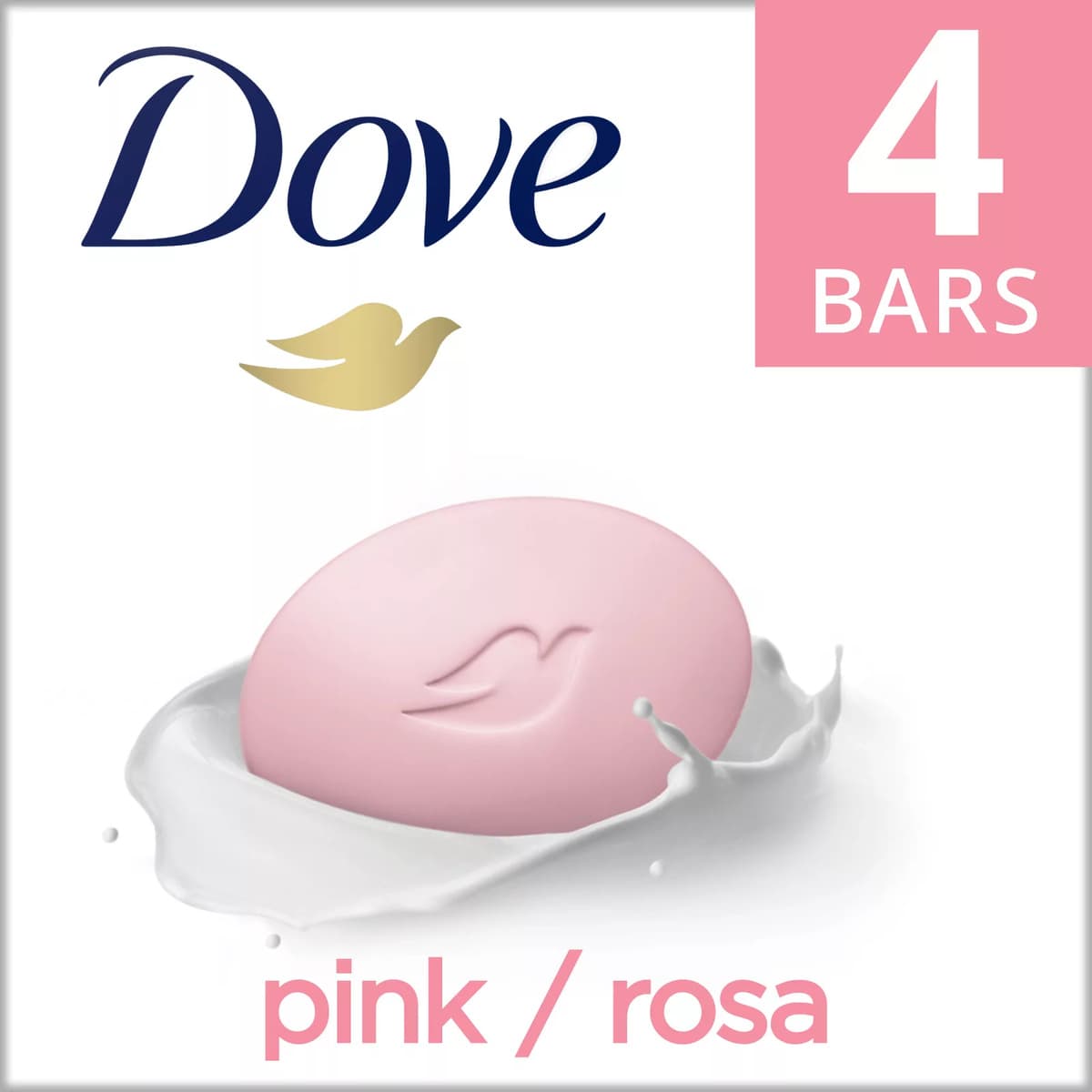 Pink Deep Moisture Beauty Bar Soap - 4pk