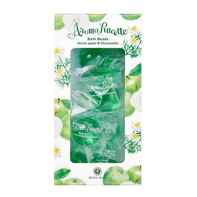 Aroma Rucette Bath Beads Green Apple & Chamomile 10 pcs