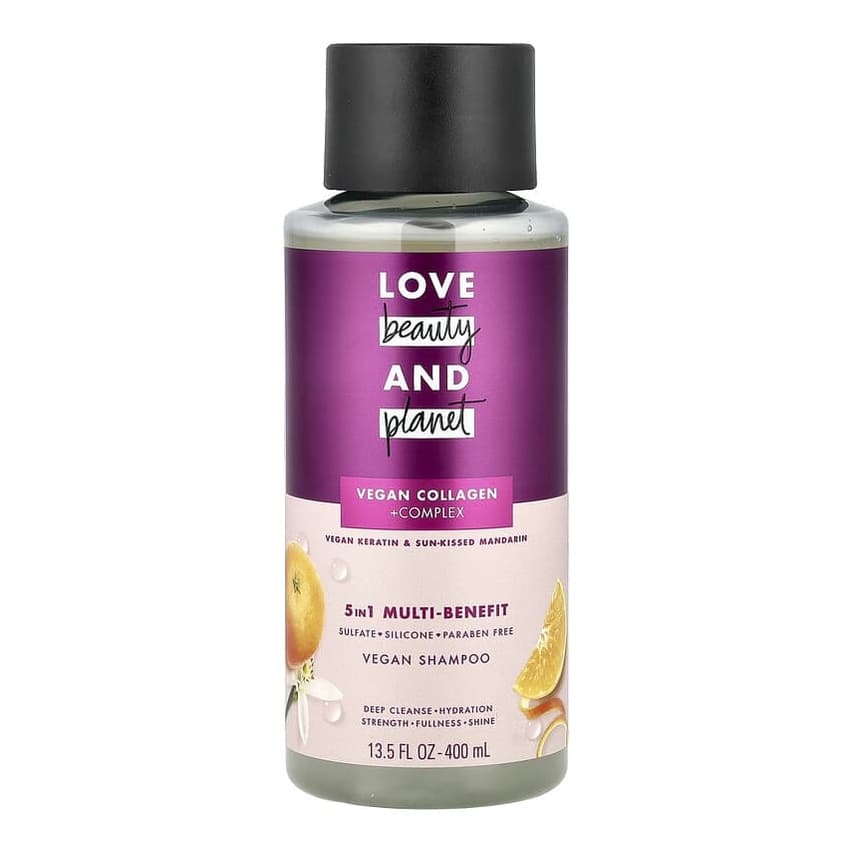 5-in-1 Multi-Benefit Vegan Shampoo, Vegan Keratin & Sun-Kissed Mandarin