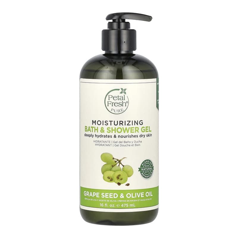 Moisturizing Bath & Shower Gel, Grape Seed & Olive Oil