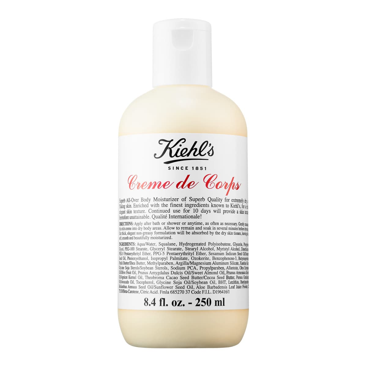 Crème de Corps Refillable Hydrating Body Lotion with Squalane