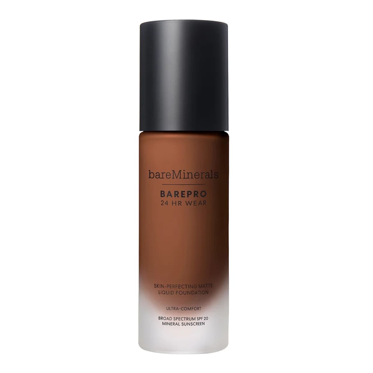 BAREPRO 24 Hour Matte Liquid Foundation Mineral SPF 20, Deep 61 Cool