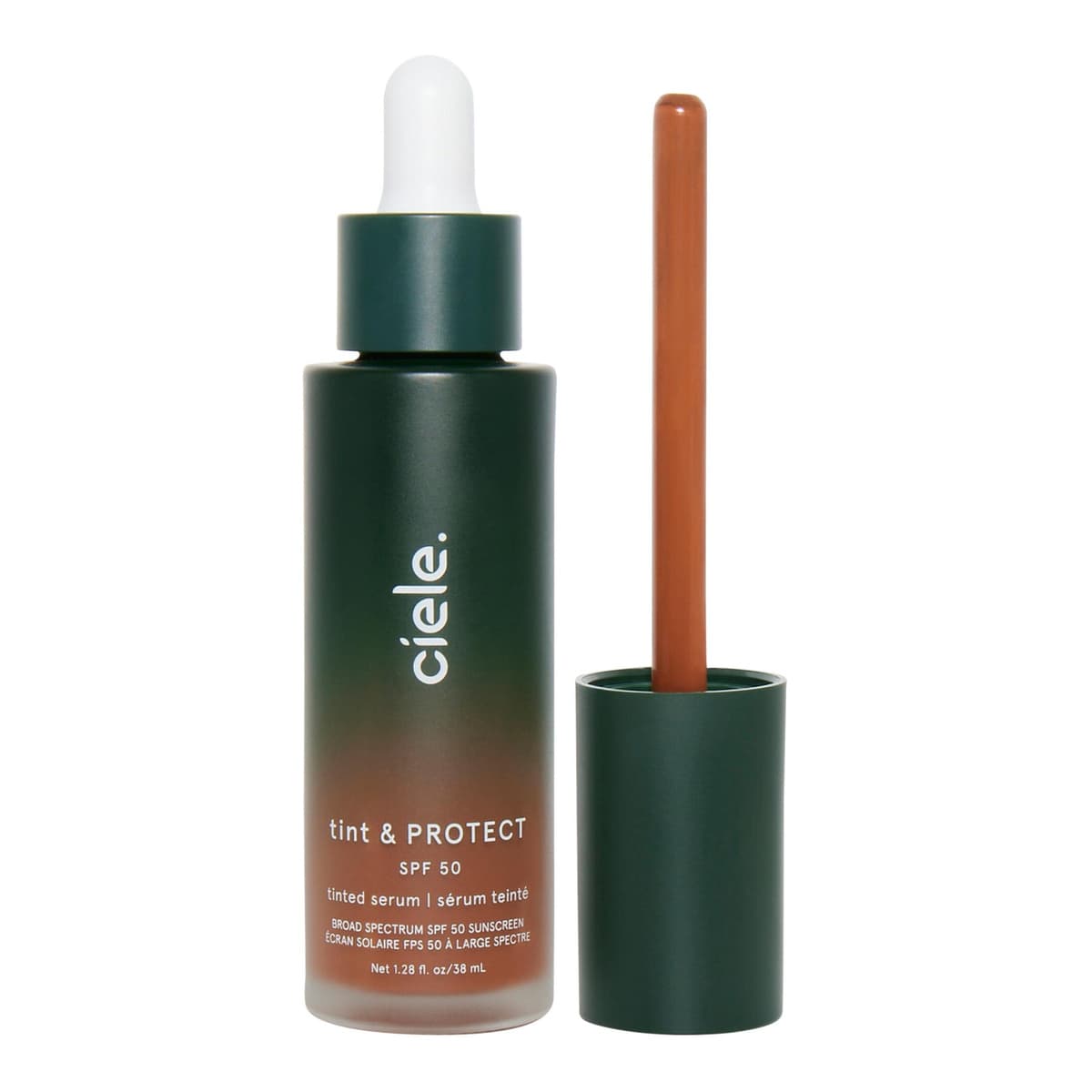 tint & PROTECT medium coverage serum foundation with SPF 50+, #12 | Medium Deep