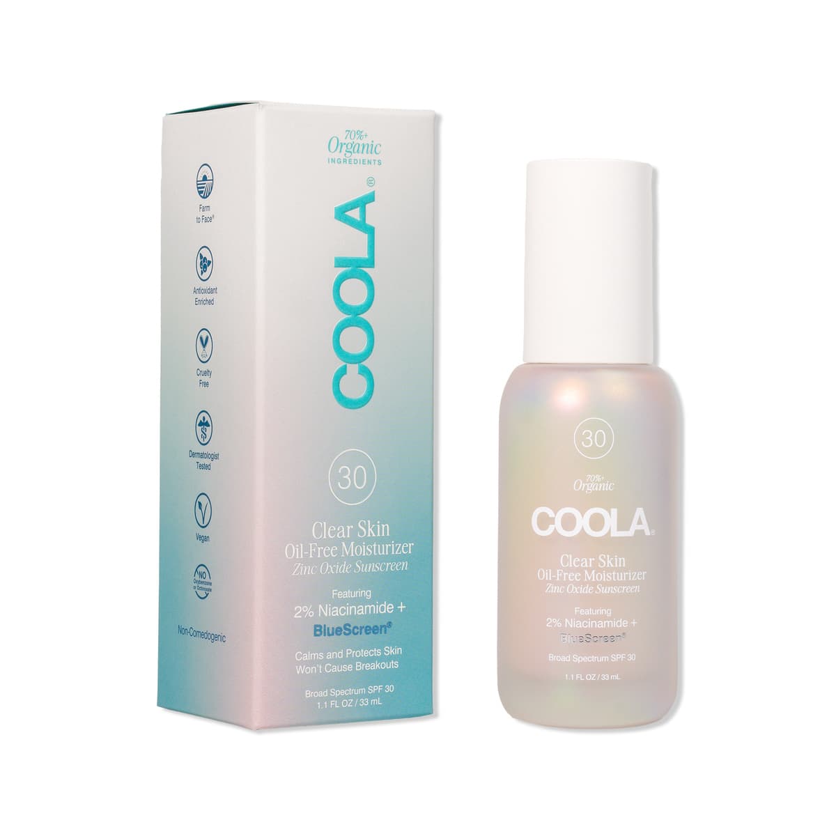 Clear Skin Oil-Free Moisturizer Zinc Oxide Sunscreen SPF 30
