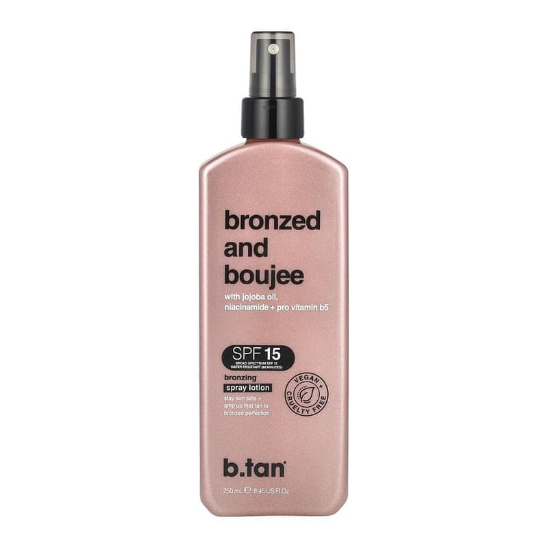 Bronzed and Boujee, Bronzing Spray Lotion, SPF 15