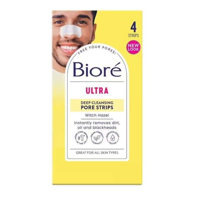 Bioré Witch Hazel Ultra Pore Strips 4pct