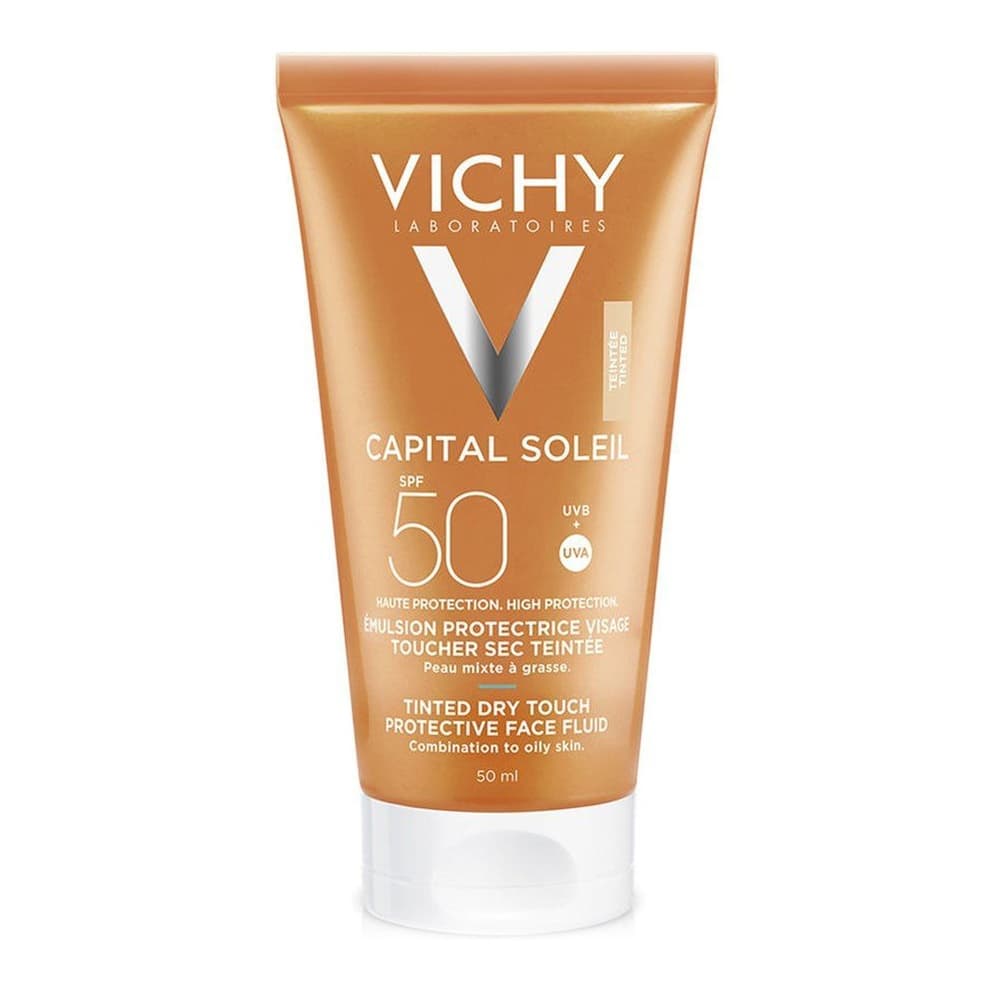 Capital Soleil Tinted Dry Touch Protective Face Fluid SPF50