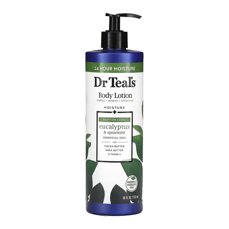 Body Lotion, Moisture + Rejuvenating, Eucalyptus & Spearmint