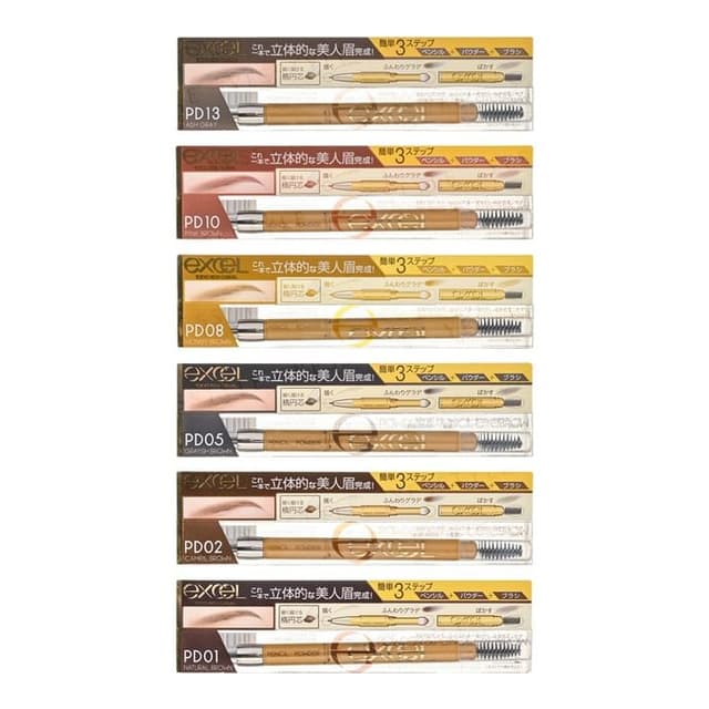 Powder & Pencil Eyebrow EX, PD15 Olive Brown