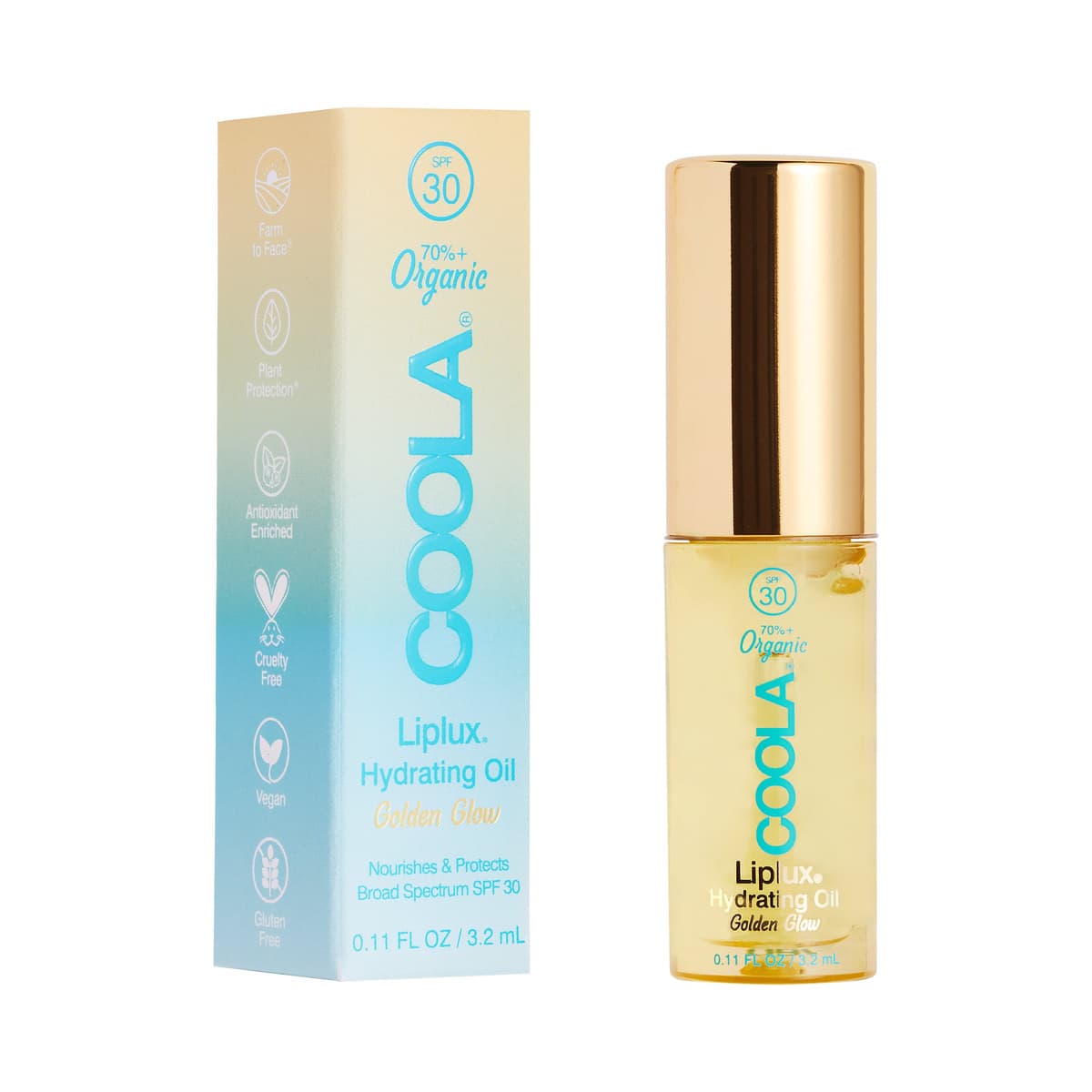 Liplux Hydrating Lip Oil Sunscreen with SPF 30, Jojoba Oil and Vitamin E