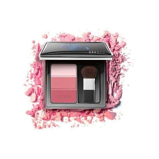 Three-Color Concealer Blusher, #Midnight Rose
