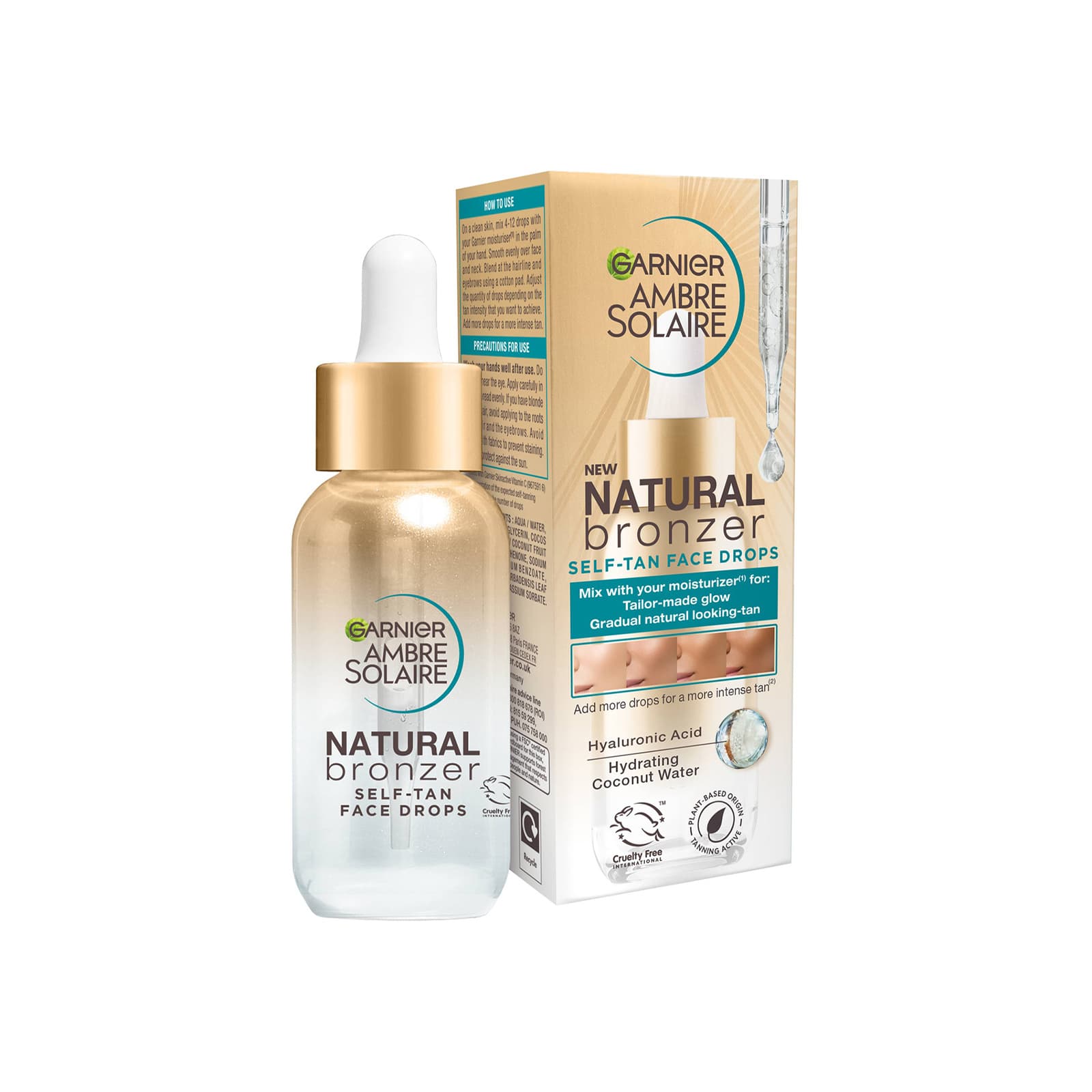 Ambre Solaire Natural Bronzer Self-Tan Face Drops