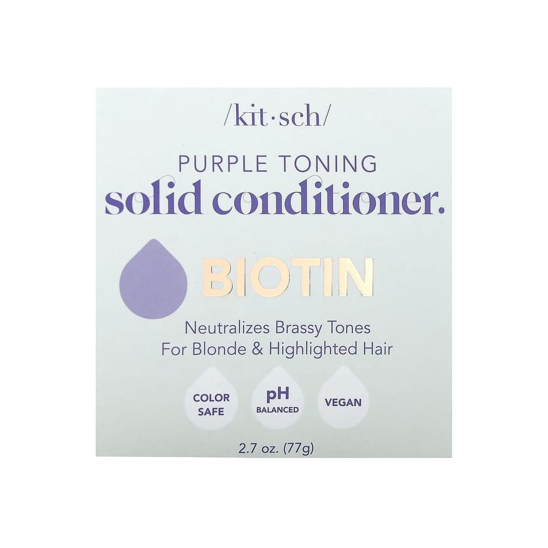 Purple Toning Solid Conditioner Bar, Biotin, Orange Blossom & Jasmine