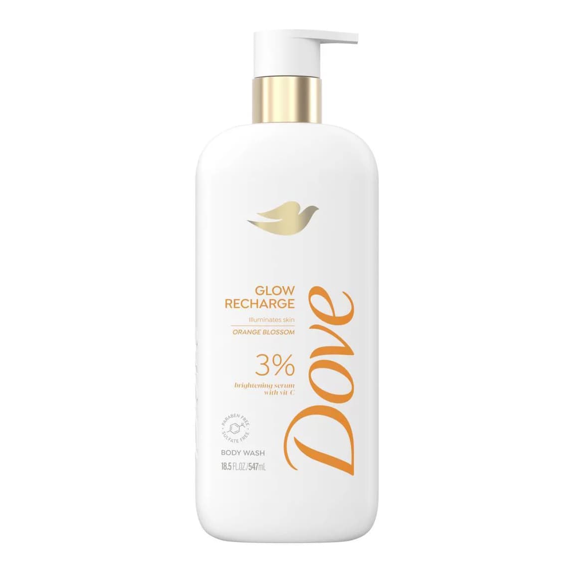 Serum Body Wash for Women with 3% Brightening Serum + Vitamin C - Glow Recharge