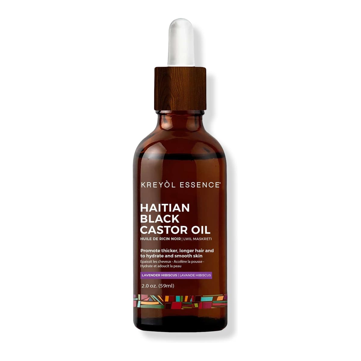 Haitian Black Castor Oil - Lavender Hibiscus