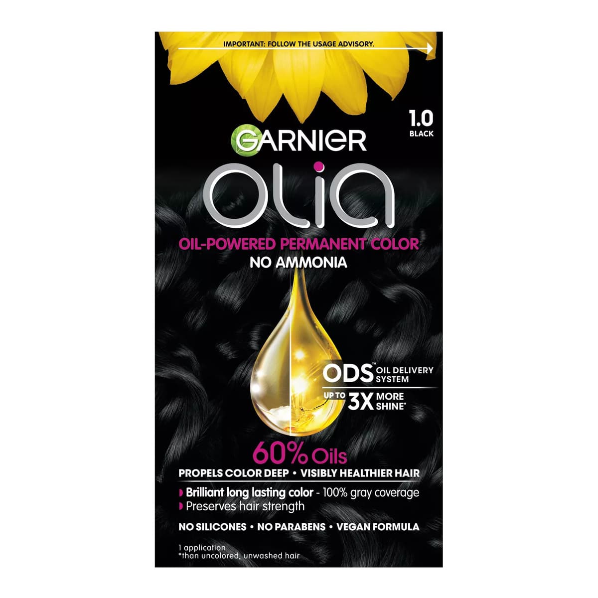 Olia Brilliant Color, #1.0 Black