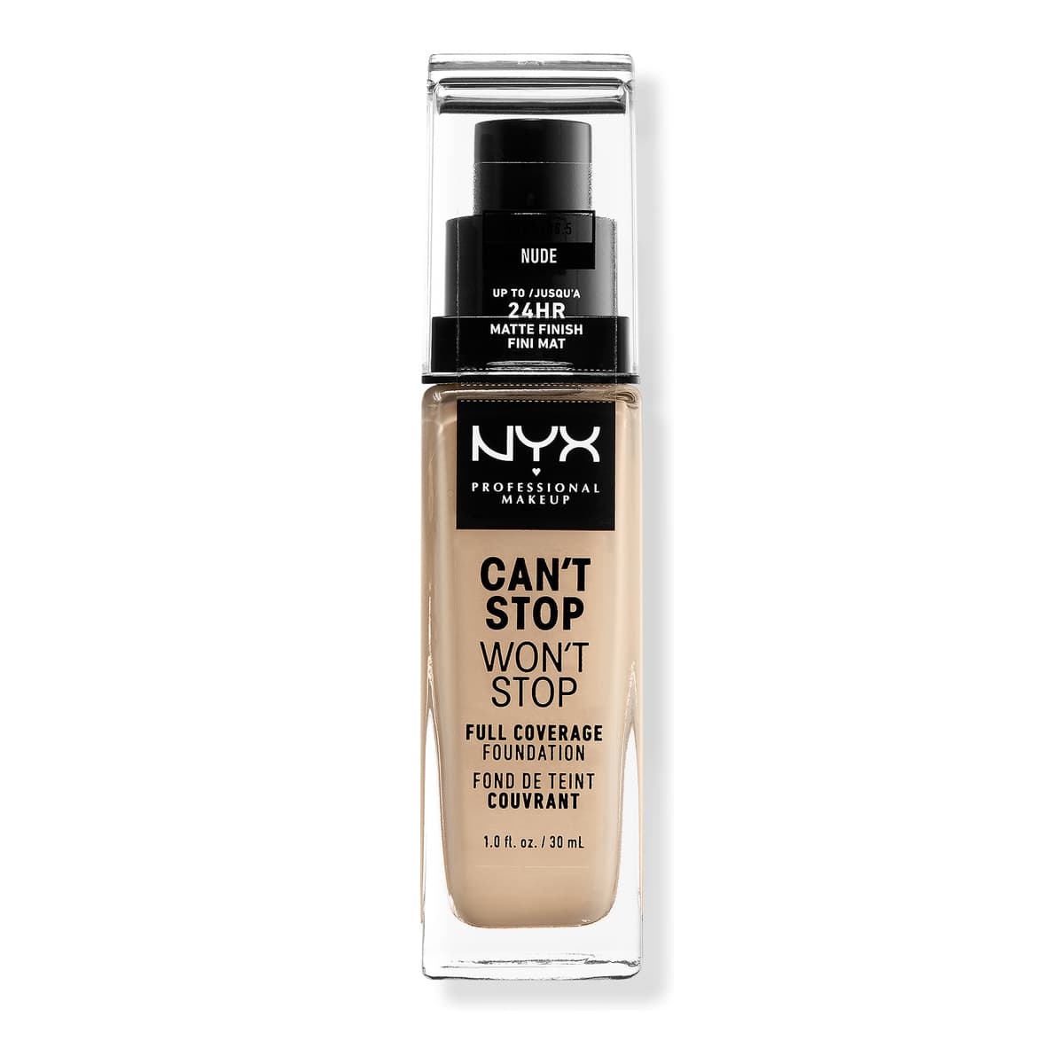 Can't Stop Won't Stop 24HR Full Coverage Matte Foundation, Nude