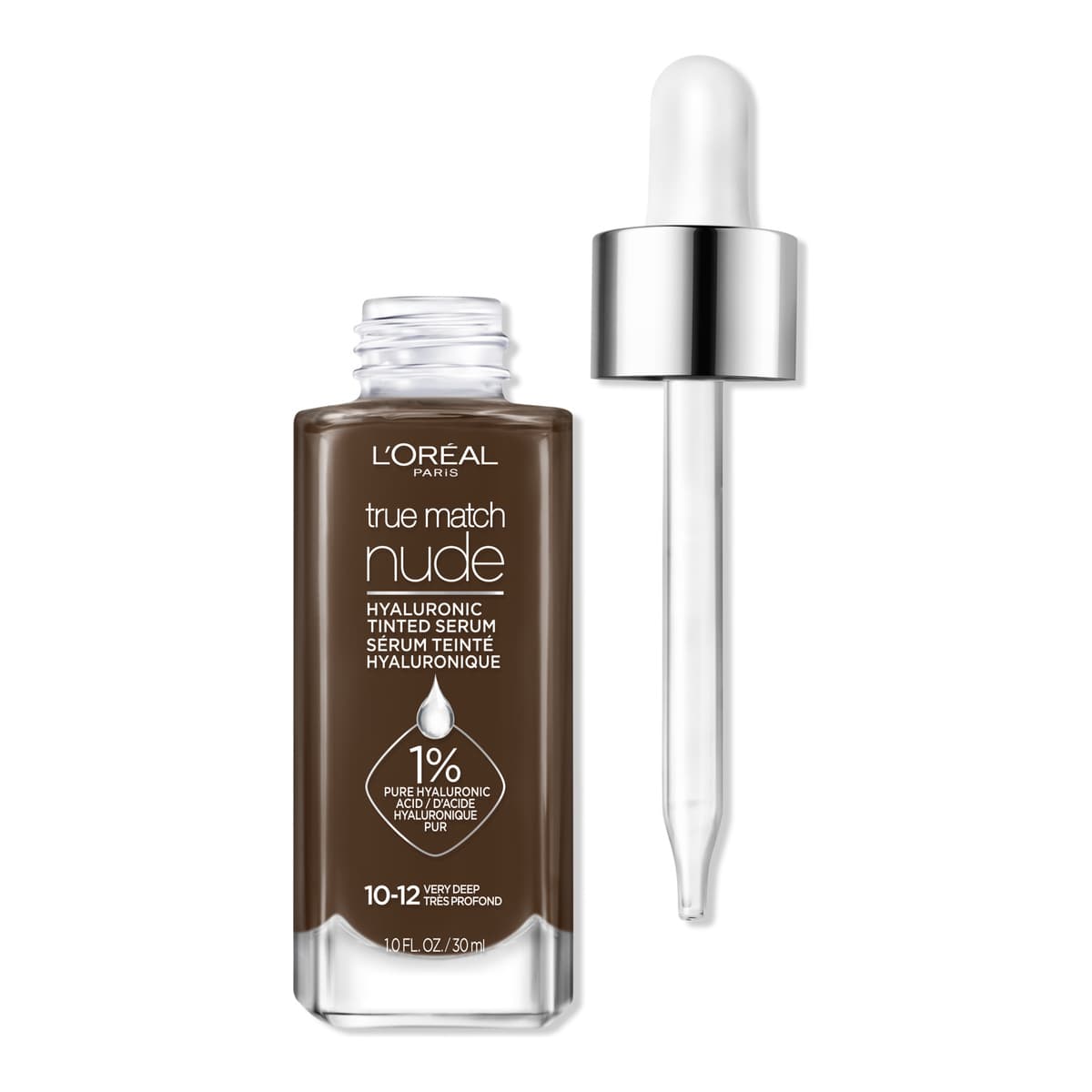 True Match Nude Hyaluronic Tinted Serum, #10-12 Very Deep