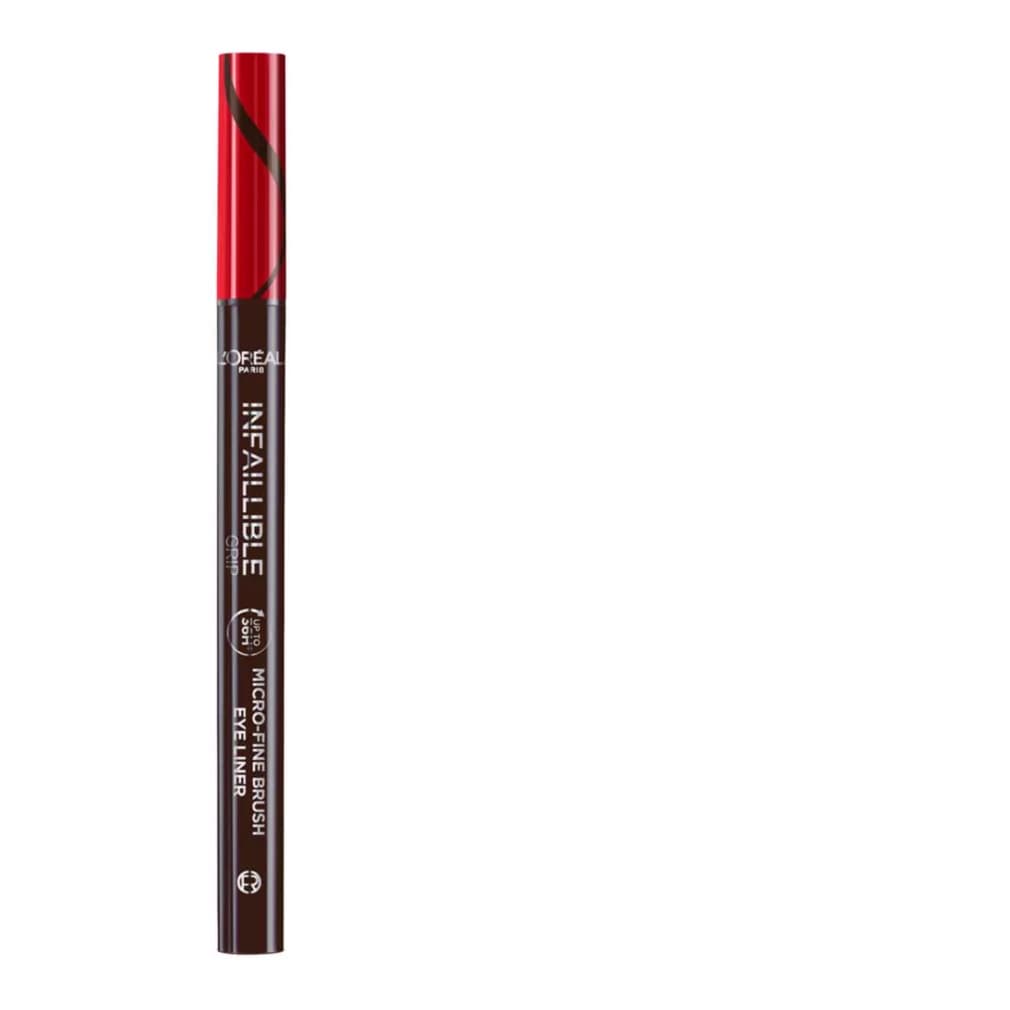 Paris Infallible Grip Micro Fine 0.01mm 36H Eyeliner Obsidian Black, smokey earth