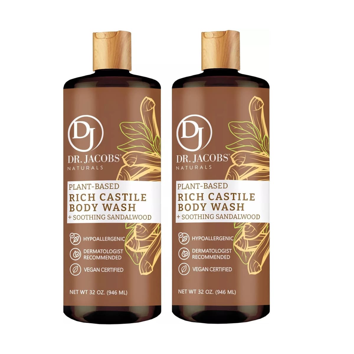 Sandalwood Castile Body Wash