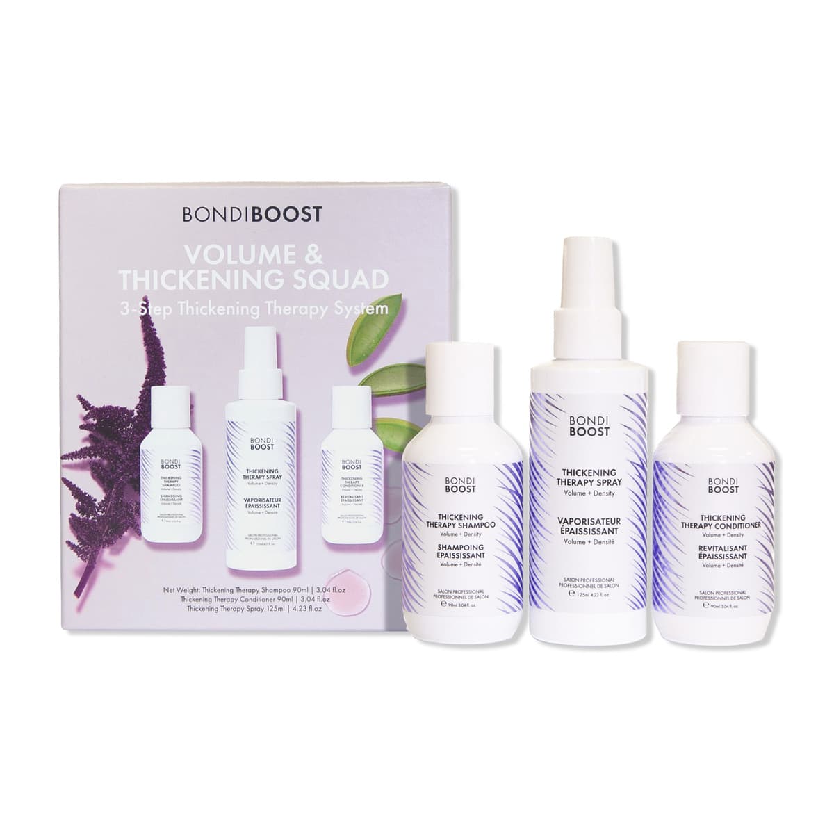 3-Step Volume & Thickening Haircare Set for Instant Volume and Fullness