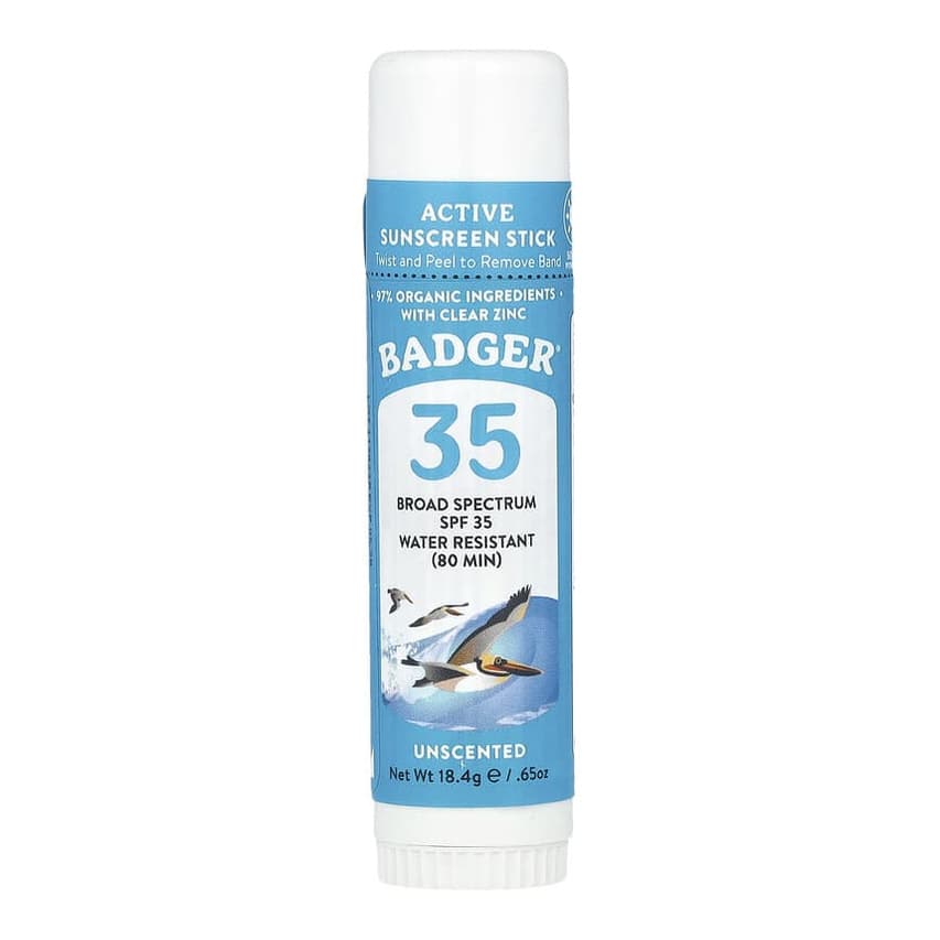 Active Sunscreen Stick, SPF 35, Unscented