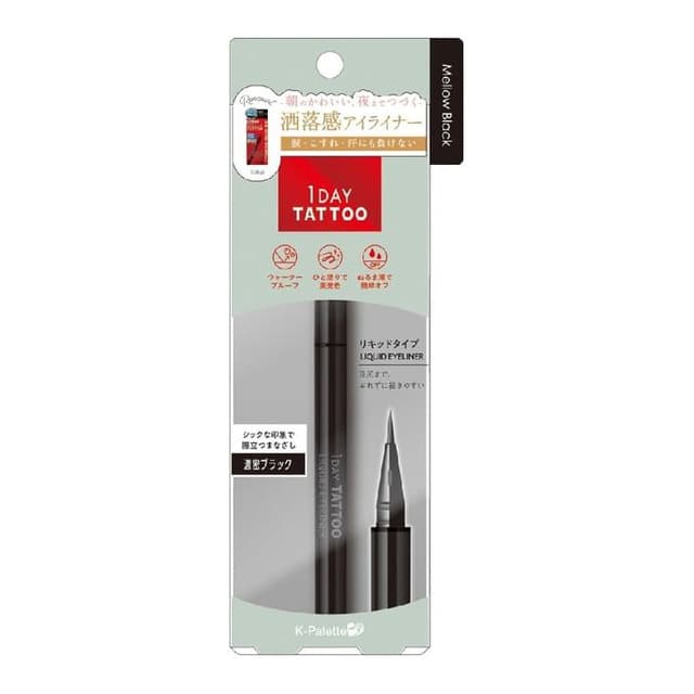1 Day Tattoo Liquid Eyeliner, #01 Mellow Black