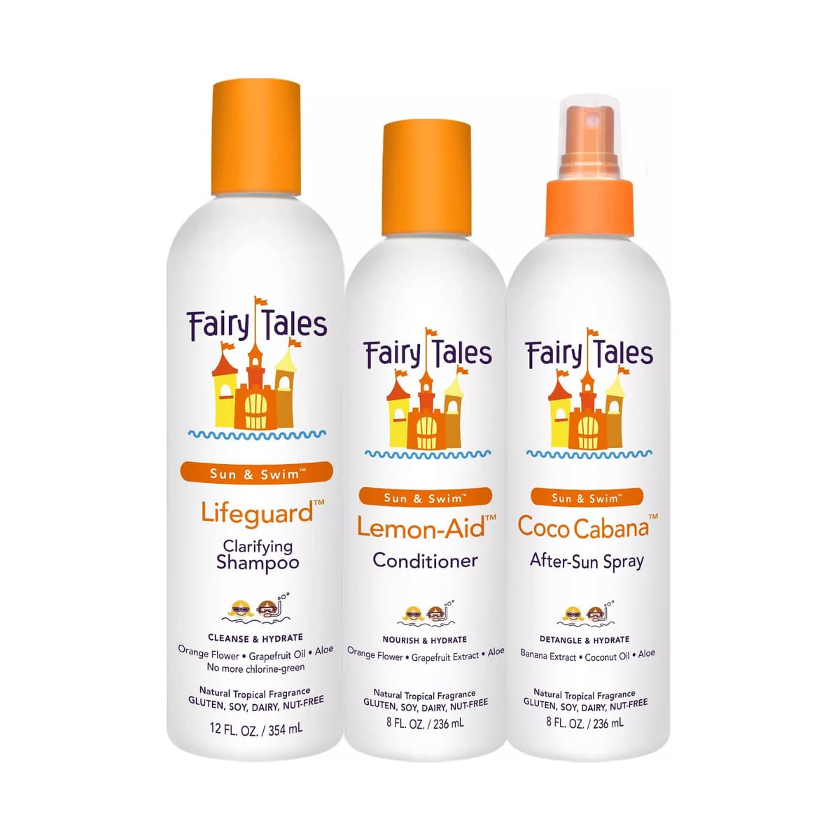 Sun & Swim Clarifying Shampoo + Conditioner and After-Sun Spray