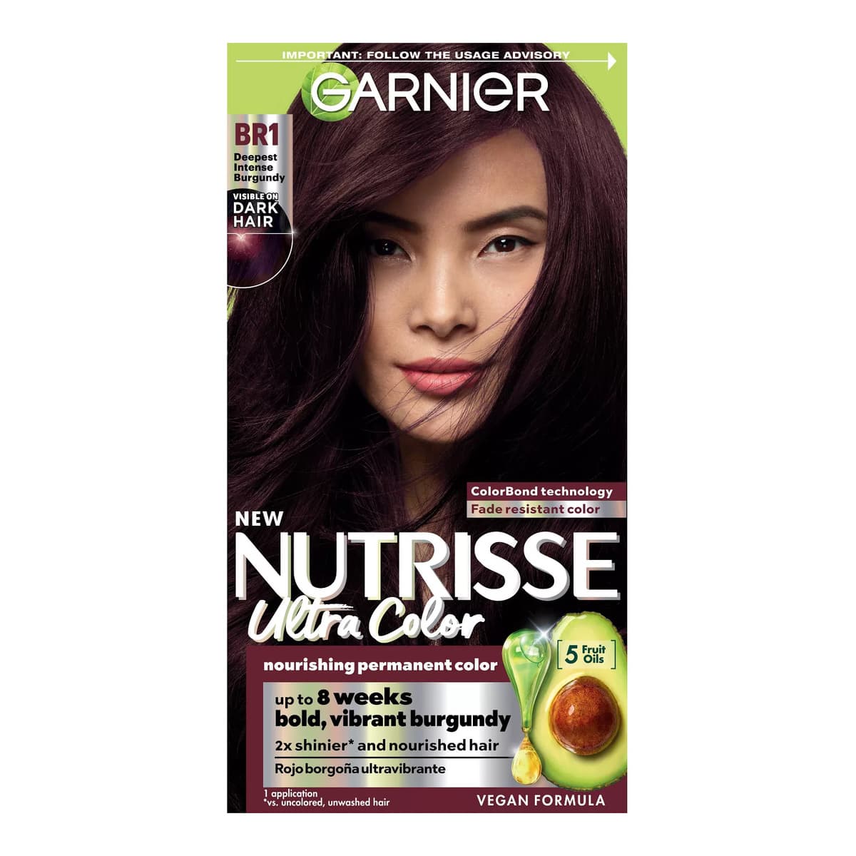 Nutrisse Ultra Color Nourishing Color Creme, BR1 Deepest Intense Burgundy