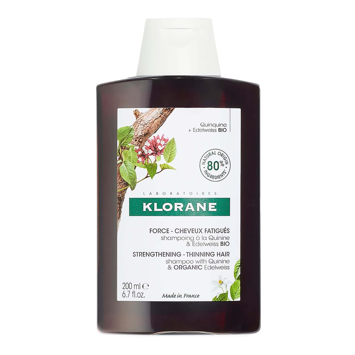 Strengthening Shampoo for Thinning, Tired Hair with Quinine and ORGANIC Edelweiss