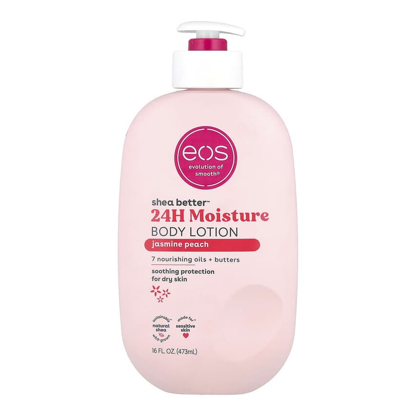 Shea Better™, 24H Moisture Body Lotion, Jasmine Peach