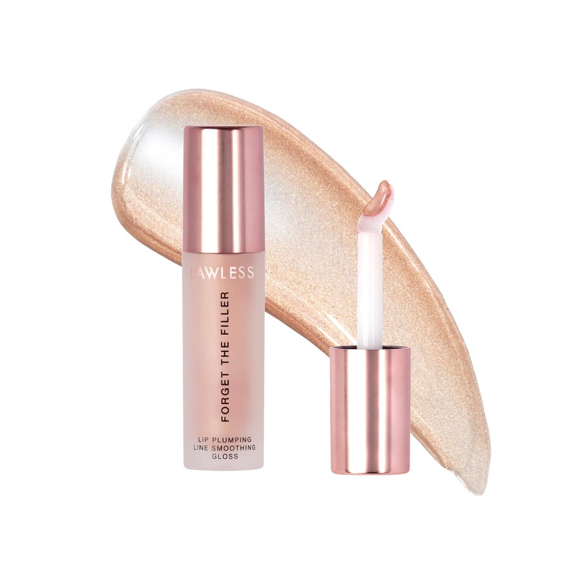 Forget The Filler Lip Plumper Line Smoothing Gloss, Glazed