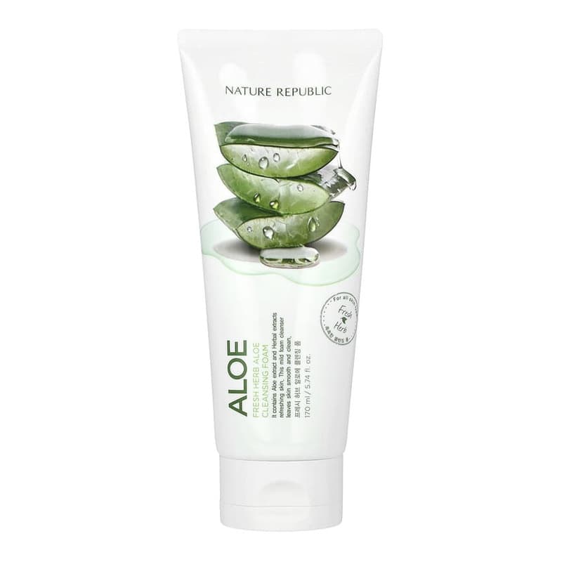 Fresh Herb Cleansing Foam, Aloe