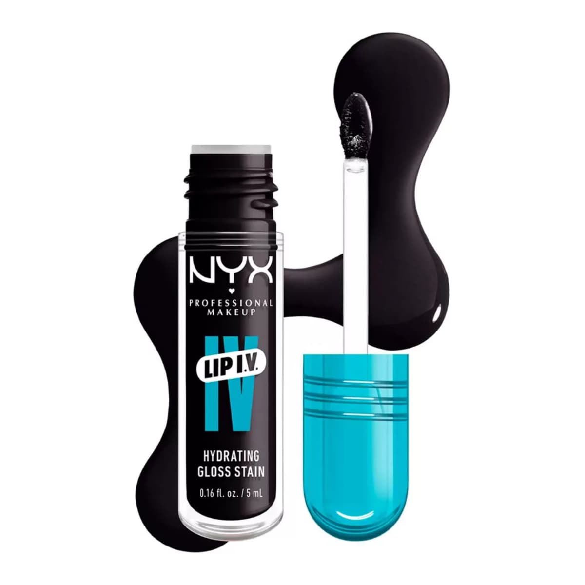 NYX Professional Makeup Lip IV Hydrating Gloss Stain, Lip Gloss, Grape Gushin