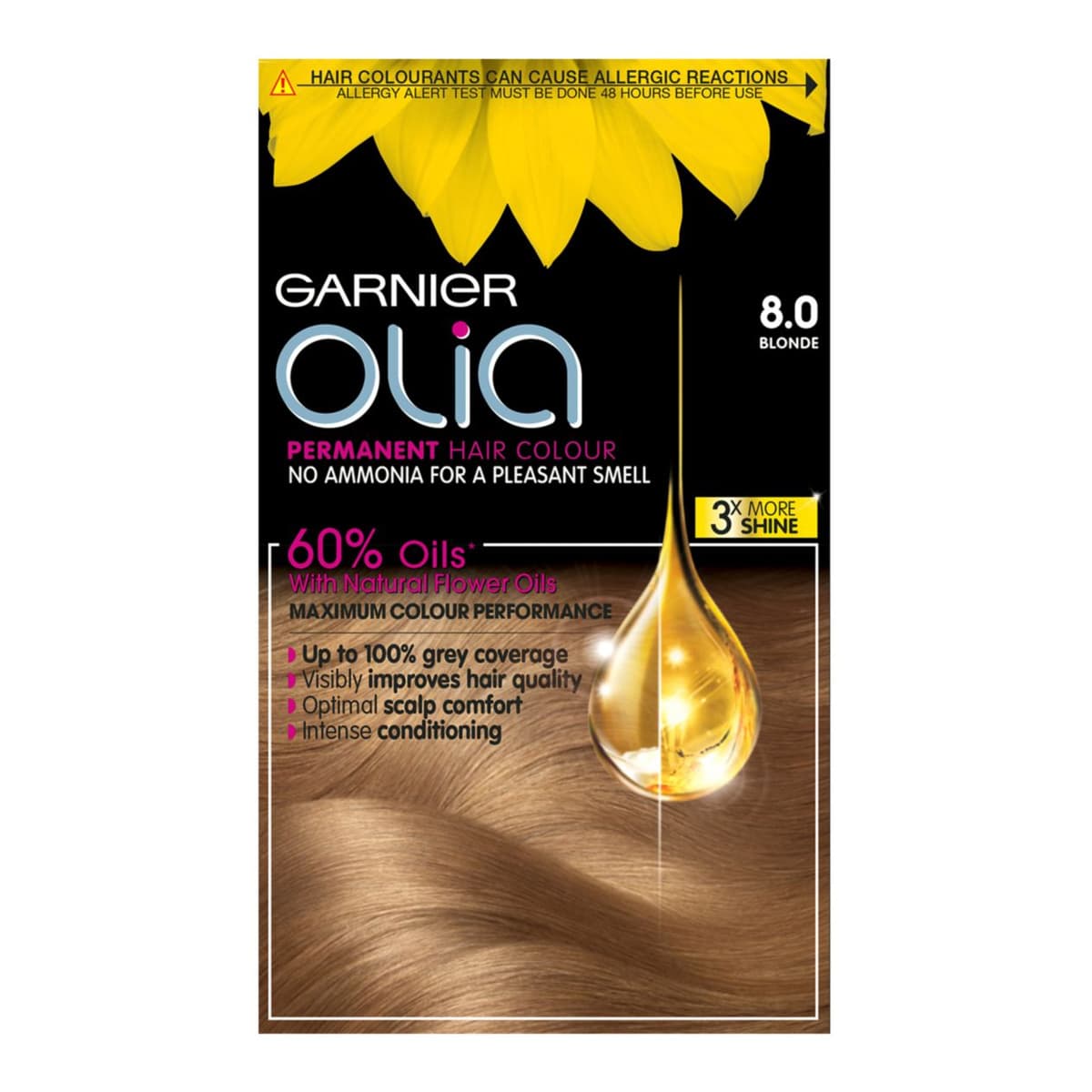 Olia 8.0 Blonde No Ammonia Permanent Hair Dye
