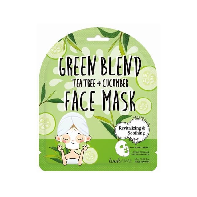 Green Blend Tea Tree + Cucumber Face Mask