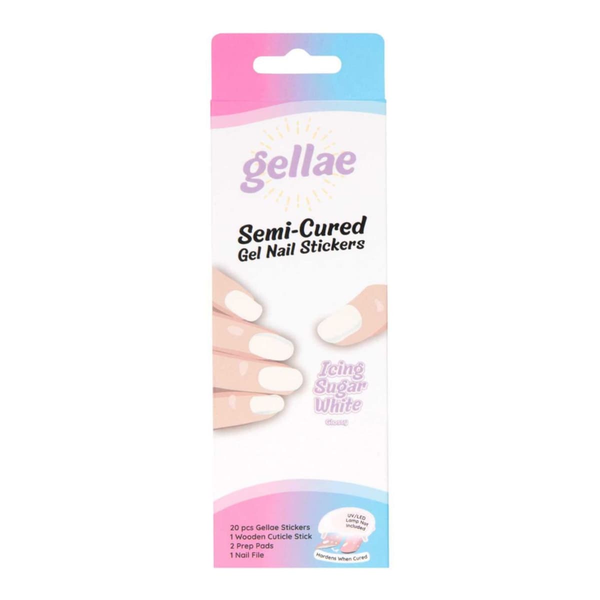 Gel Nail Sicker Icing Sugar White