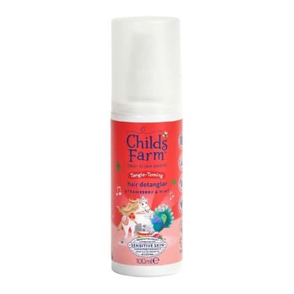 Tangle-Taming Hair Detangler Strawberry and Mint Kids Styling Protector Spray
