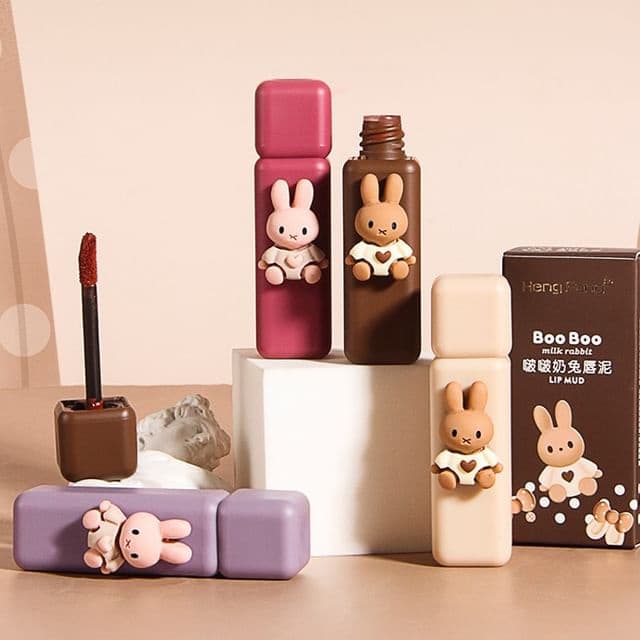 Boo Boo Milk Rabbit Lip Mud, #304# Strawberry
